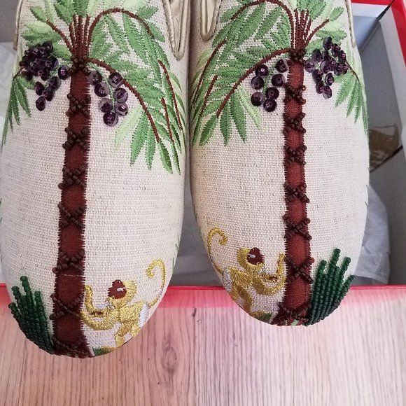 Dianne Gilman embroidered sequined mules - Picture 4 of 6